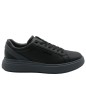 HM0HM01494 0GS LOW TOP LACE UP W/ STRIPE BLACK/IRON GATE